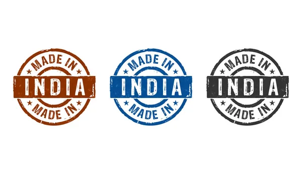Hecho en la India sello y estampado — Foto de Stock