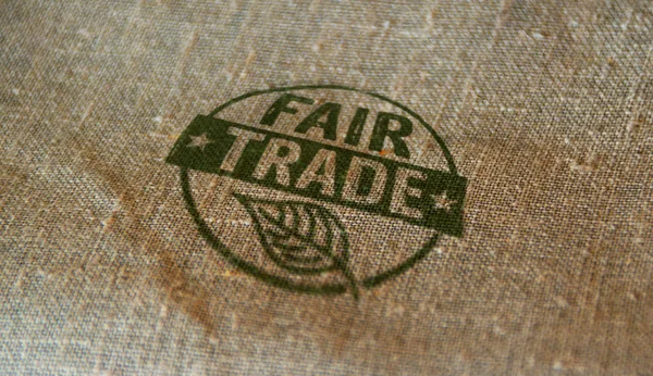 Fair Trade stamp and stamping — 스톡 사진