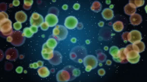 Bakteriális Sejtek Elektronmikroszkóp Alatt Biológia Vírus Tudomány Orvosi Genetikai Fogalom — Stock videók