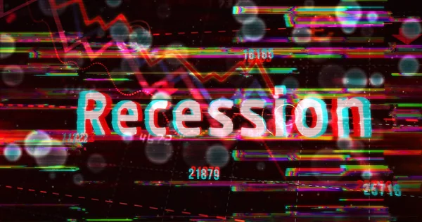 Crise Économique Krach Des Entreprises Concept Panique Récession Boursière Avec — Photo