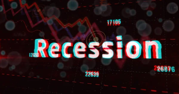 Economy Crisis Business Crash Panic Stock Recession Concept Increase Numbers — Stock Photo, Image