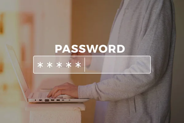 Hasło Przeglądarce Internetowej — Zdjęcie stockowe