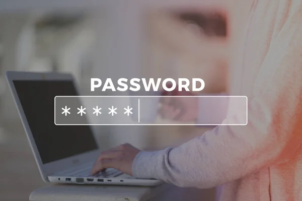 Wachtwoord Vak Internet Browser — Stockfoto