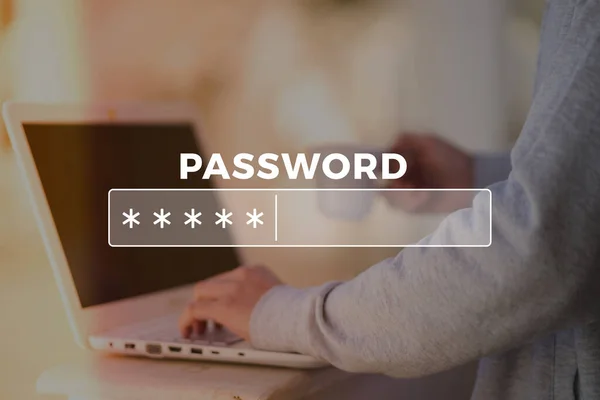 Wachtwoord Vak Internet Browser — Stockfoto