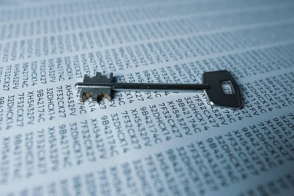 Konzeptbild Von Internet Sicherheit Schlüssel Und Passwort Für Persönliche Informationen — Stockfoto