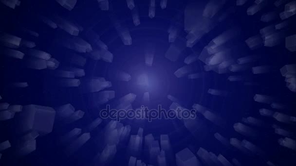 Blue abstract motion background — Stock Video