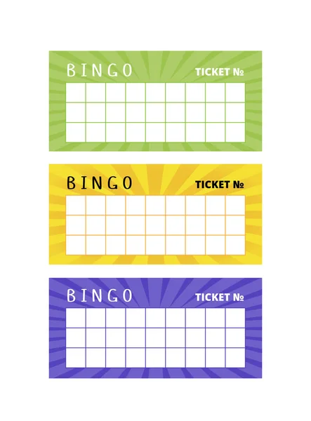 Brytyjskie Karty Bingo Imprezę Miejscem Numery Wektor Loteria Szablony Biletów — Wektor stockowy