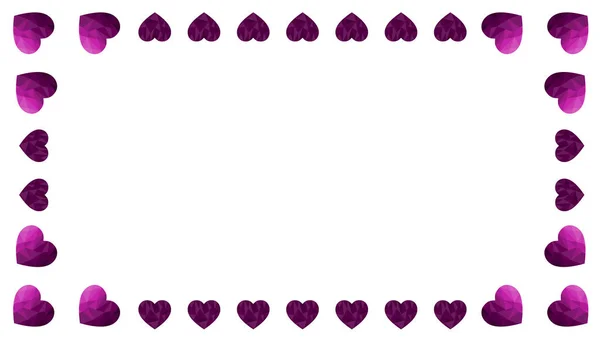 День Святого Валентина Фон Рамка Приглашения Открытка Плакат Симпатичный Векторный — стоковый вектор