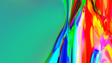 İnternet sitesi, afiş, kapak, poster için fütürist çok renkli unsurlara sahip soyut yeşil arkaplan. Standart ölçekli sıvı duvar kağıdı 1920 * 1080