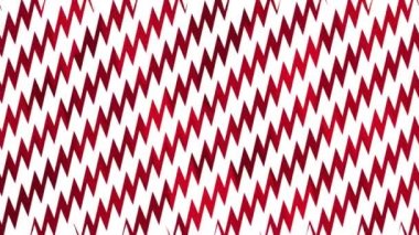 Beyaz arka planda keskin dalgalı çizgileri olan soyut modern animasyon. 4k kırmızı ve beyaz animasyon. Arkaplan, duvar kağıtları, afişler, sunum, web siteleri, iniş sayfası için kullanılabilir