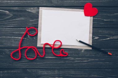 Sevgililer günü. aşk mektubu
