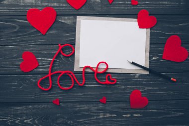 Sevgililer günü. aşk mektubu