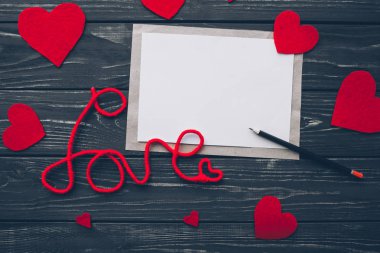 Sevgililer günü. aşk mektubu