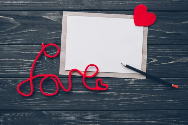 Sevgililer günü. aşk mektubu