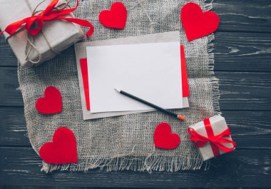 Sevgililer günü. aşk mektubu