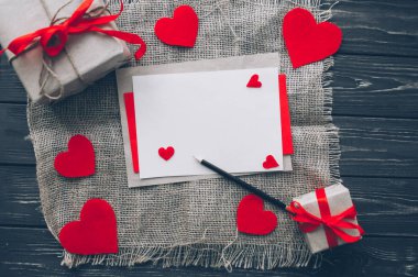 Sevgililer günü. aşk mektubu