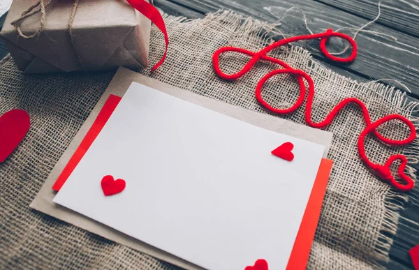 Dia dos Namorados. carta de amor — Fotografia de Stock