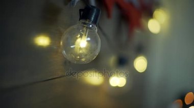 Noel ve yeni yıl dekorasyon. Soyut Bokeh tatil arka plan bulanık