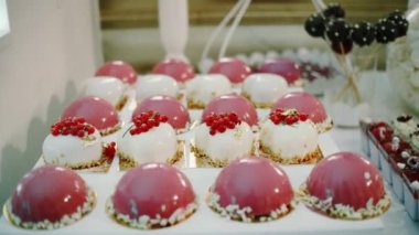 Şeker çubuğu düğün kırmızı, şeker büfesi. portre