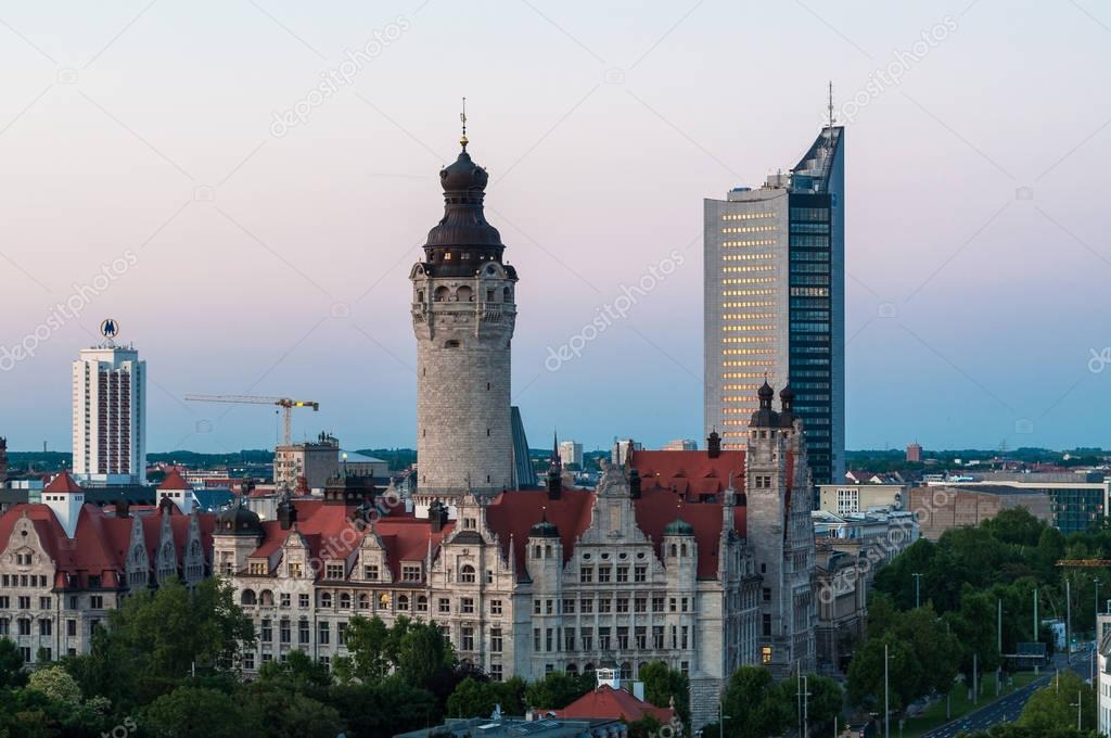 Skyline of Leipzig