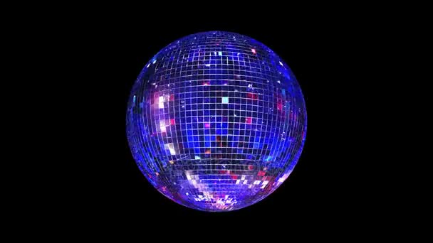 Lazo de bola de discoteca espejo — Vídeo de stock