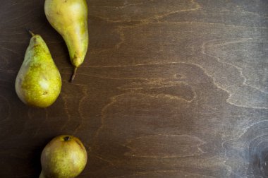 Rustik ahşap üzerine konferans armut. boş alan kalmadı.