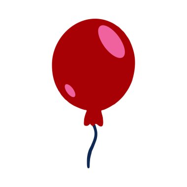 Çizgi film uçan balon ikonu. Çocuk illüstrasyonu izole