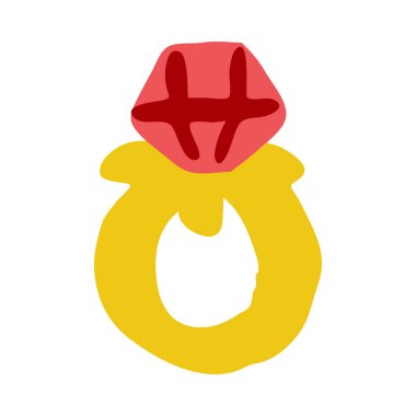 Beyaz arkaplanda izole edilmiş çizgi film alyans ikonu. Vektör 