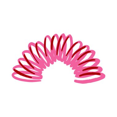 Gökkuşağı spiral oyuncak simgesi izole