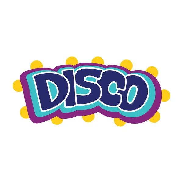 Conjunto de letras de la vida de los 90. Tema de dibujos animados Dance. Dibujo manual vectorial — Archivo Imágenes Vectoriales