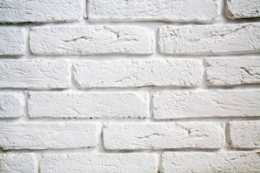 Beyaz tuğla duvar