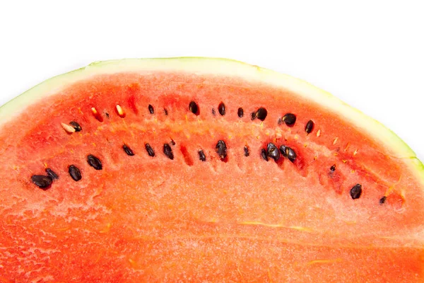 Plátky melounu izolované na bílém pozadí — Stock fotografie