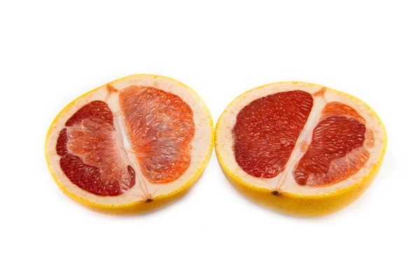 Grapefruit sliced and stacked — Stock Photo, Image