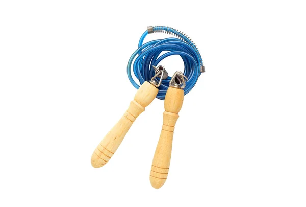 Blue skipping rope — Stock Photo, Image