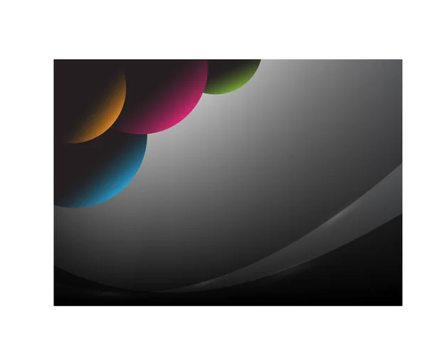 Düz gümüş ve karanlık eğri çizgiler arka plan renk balonlar grup ile. Bilim, teknoloji veya iş sunumu için soyut vektör illüstrasyon kavramı. 