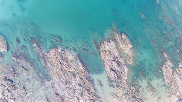 Vista aérea da rocha de pedra — Fotografia de Stock