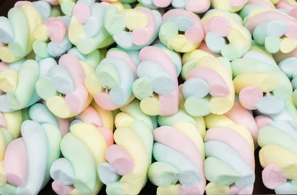 Farbenfroher Marshmallow als Hintergrund — Stockfoto