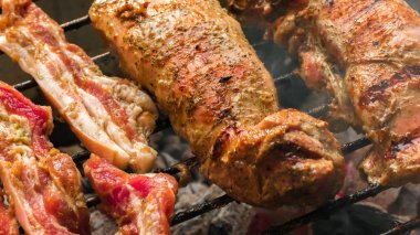 Domuz eti ızgara ızgara 