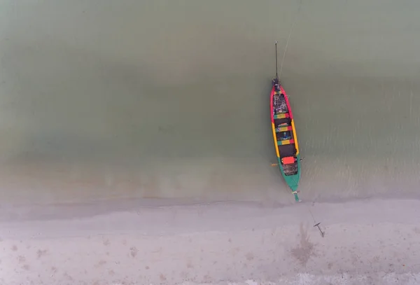 Barco Cauda Longa Aérea Praia Tropical Sul Tailândia — Fotografia de Stock