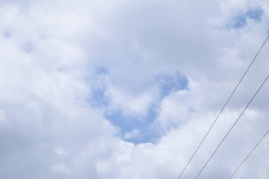 Mavi gökyüzü bulutlar arka plan doku için