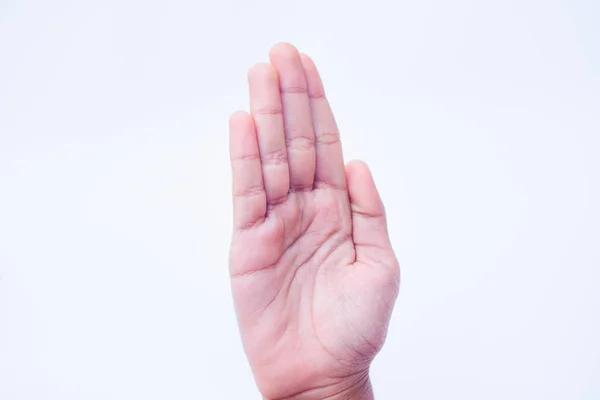 stock image five finger sign,hand sign concept