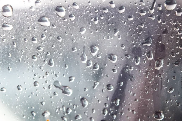 Gota de água natural em vidro, fundo gotas de água — Fotografia de Stock