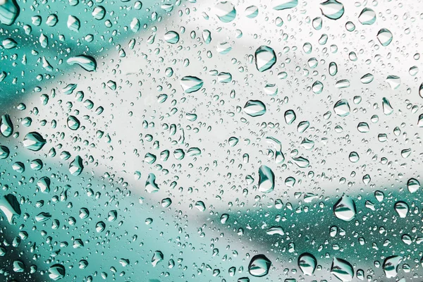 Gota de água natural em vidro, fundo gotas de água — Fotografia de Stock