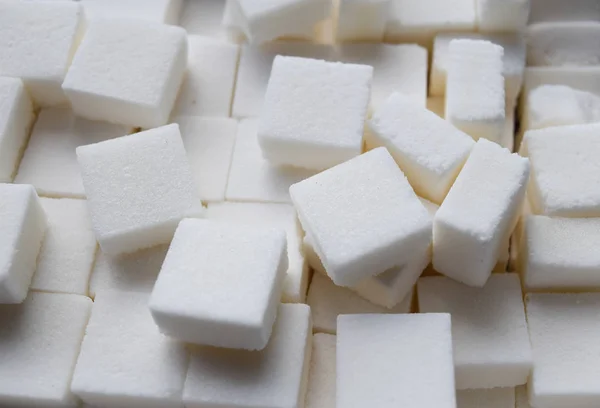 정제 된 큐브 설탕 배경 — 스톡 사진