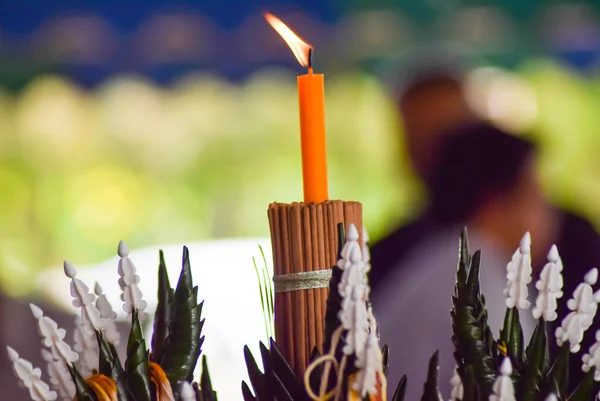 Velas Luz Religión Evento Ceremonia Conceptual — Foto de Stock