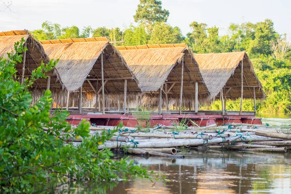 Landscape Thai Floating Restaurant — Stock Photo, Image