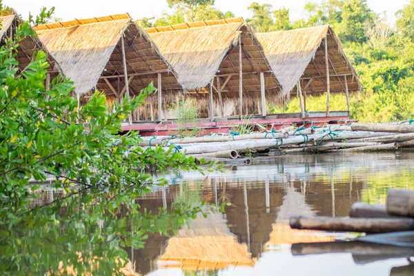 Landscape Thai Floating Restaurant — Stock Photo, Image