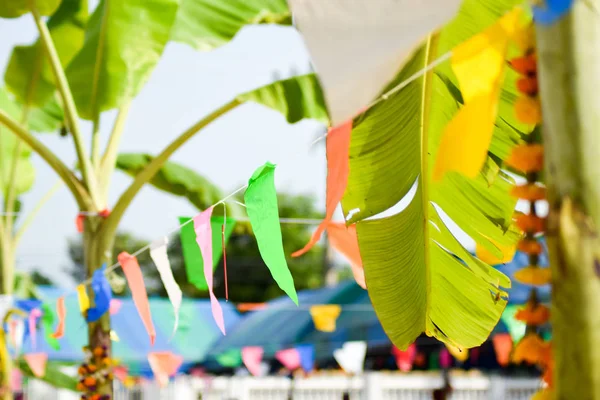 Festival Banderas Alrededor Del Templo —  Fotos de Stock