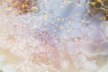 yağ damla su arka plan üzerinde