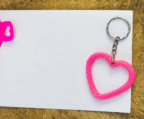 pink heart with pink heart with blank paper for texture for valentine \'s day.Love concept.